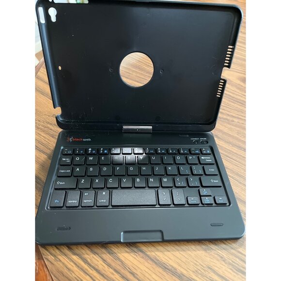 Black Web screen rotating black keyboard for IPad mini - Picture 1 of 5